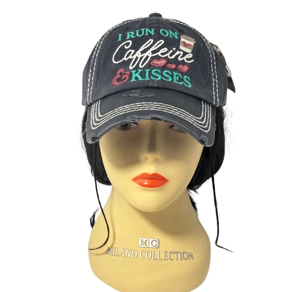 1268-Distressed Washed Ball Cap - Washed Black - Picture 3 of 6